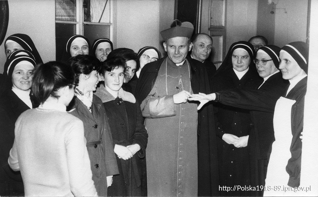 Karol Wojtyła wśród zakonnic